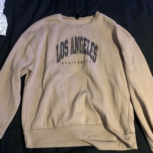 Cream/ light brown sweatshirt